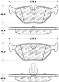 StopTech Performance 01-02 BMW Z3 / 03-09 Z4 / 10/90-07 3 Series / 99-09 Saab 9-5 Rear Brake Pads