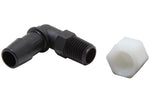 K&N Air Filter Vent Kit - White - 90 Degree Plastic 0.50in Flange 1.75in H 1.75in L