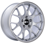 BBS CH-R 18x8.5 5x112 ET38 Brilliant Silver Polished Rim Protector Wheel -82mm PFS/Clip Required