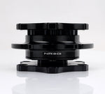 NRG Quick Release SFI SPEC 42.1 - Shiny Black Body / Shiny Black Ring