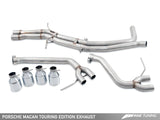 AWE Tuning Porsche Macan Touring Edition Exhaust System - Diamond Black 102mm Tips