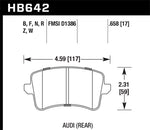 Hawk Performance 09-10 Audi A4/Quattro / 08-11 A5 Quattro / 09-11 Q5 Rear Ceramic Street Brake Pads