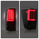 xTune 04-15 Nissan Titan Light Bar LED Tail Lights - Black (ALT-ON-NTI04-LBLED-BK)