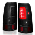 ANZO 2003-2006 Chevy Silverado 1500 LED Taillights Plank Style Black w/Smoke Lens