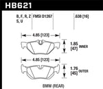 Hawk 2011-2011 BMW 125i HPS 5.0 Rear Brake Pads