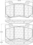 StopTech Street Select Brake Pads - Front