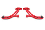 BMR Suspension 05-14 Ford Mustang Lower A-Arms - Red - Non-Adjustable