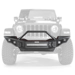 Go Rhino 07-20 Jeep Wrangler JL/JLU/JK/JKU/Gladiator JT Rockline Full Width Bumper w/ Overrider