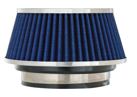 Spectre Adjustable Conical Air Filter 2-1/2in. Tall (Fits 3in. / 3-1/2in. / 4in. Tubes) - Blue