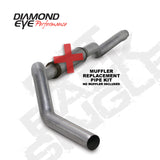 Diamond Eye KIT 5in CB MFLR RPLCMENT PIPE SGL AL: 2006-2007.5 CHEVY 6.6L 2500/3500