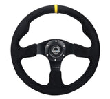 NRG Reinforced Steering Wheel (320mm) Alcantara Steering Wheel w/ Black Stitching