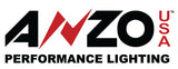 ANZO 2002-2009 Gmc Envoy Crystal Headlight  Black Amber
