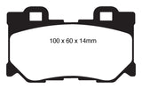 EBC 08-13 Infiniti FX50 5.0 Redstuff Rear Brake Pads