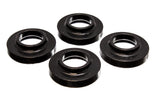 Energy Suspension 97-06 Jeep Wrangler TJ / 84-01 Cherokee Black Fr/Rear Coil Lift Isolator Set of 4