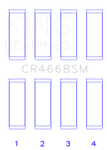 King Chrysler/Mitsubishi/Hyundai/Kia World Engine (Size Standard) Connecting Rod Bearing Set