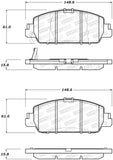 StopTech Sport Performance 13-17 Honda Accord Front Brake Pads