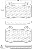 StopTech Performance 00-06 Jaguar S Typre R / XJ R / XJR-S / XJ Sport Rear Brake Pads