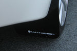 Rally Armor 2008+ Mitsubishi EVO X UR Black Mud Flap w/ White Logo