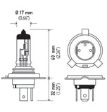 Hella H4 12V 130/90W Halogen Headlight Bulb - Universal