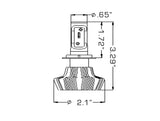 Oracle H7 4000 Lumen LED Headlight Bulbs (Pair) - 6000K