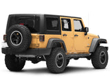 Raxiom 07-18 Jeep Wrangler JK Axial Series LED Halo Tail Lights- Black Housing (Dark Smoked Lens)