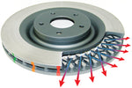 DBA 8/93-94 Nissan Skyline R32 GT-R/95-7/98 R33 & R34 GT-R Front Drilled & Slotted 4000 Series Rotor