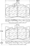 StopTech Performance 06 Lexus GS300/430 / 07-08 GS350 / 06-08 IS350 Front Brake Pads