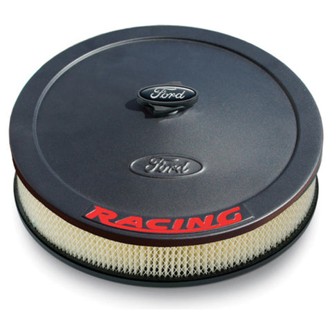 Ford Racing Air Cleaner Kit - Black Crinkle Finish w/ Red Emblem
