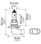 Hella Optilux HB4 9006 12V/55W XY Xenon Yellow Bulb