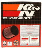 K&N Universal Filter 3 inch Flange 6 inch Base 5 1/4 inch Top 5 inch Height w/ Polished Top