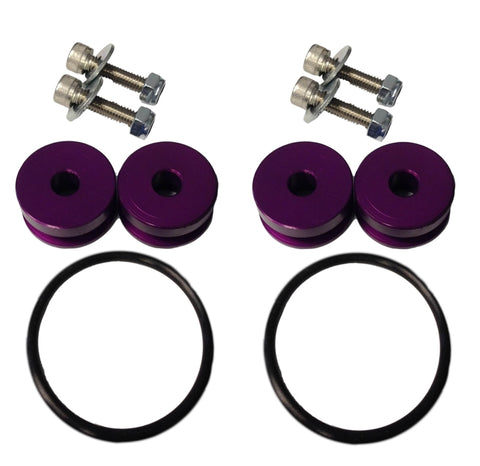 Torque Solution Billet Bumper Quick Release Kit (Purple): Universal