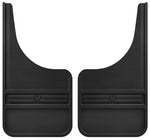 Husky Liners Universal 12in Wide Black Rubber Front Mud Flaps w/o Weight