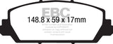 EBC 12+ Acura RDX 3.5 Redstuff Front Brake Pads