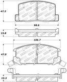 StopTech Performance 1/90-95/00-05 Toyota MR2/Spyder Rear Brake Pads