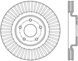 StopTech 13-15 Nissan Pathfinder Slotted Front Right Rotor