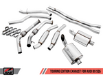 AWE Tuning Audi B9 SQ5 Resonated Touring Edition Cat-Back Exhaust - No Tips (Turn Downs)