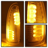 xTune Ford Superduty F250-F650 03-07 Amber LED Mirror Signal Lens - Clear ACC-LED-FDSD99-MR-C