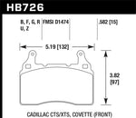 Hawk 2010-2015 Chevy Camaro SS HPS Street Front Brake Pads