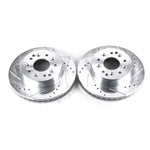 Power Stop 63-82 Chevrolet Corvette Rear Evolution Drilled & Slotted Rotors - Pair