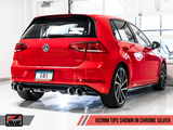 AWE Tuning Mk7 Golf R Track Edition Exhaust w/Chrome Silver Tips 102mm