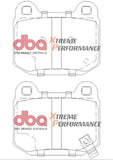 DBA 03-06 EVO / 04-09 STi / 03-07 350Z Track Edition/G35 w/ Brembo XP650 Rear Brake Pads