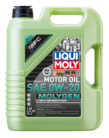 LIQUI MOLY 5L Molygen New Generation Motor Oil SAE 0W20