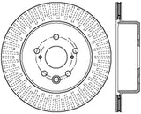 StopTech 13-14 Lexus GS300/350/400/430 Slotted Sport Rear Left Brake Rotor