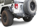 DV8 Offroad 07-18 Jeep Wrangler JK Steel Full Length Rear Bumper