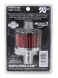 K&N Steel Base Crankcase Vent Filter .625in Vent OD x 2in OD x 1.5in Height