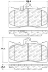 StopTech Performance 06 Lexus GS300/430 / 07-08 GS350 / 06-08 IS350 Front Brake Pads