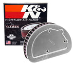 K&N Replacement Unique Air Filter 6.625in L x 4.75in W x 1.625in H with 1 Flange for Harley Davidson