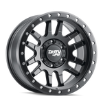 Dirty Life 9309 Canyon Pro 17x9/5x127 BP/-12mm Offset/71.5mm Hub Matte Black Wheel - Beadlock