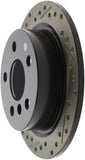 StopTech 14-15 Mini Cooper Base Slotted & Drilled Rear Right Rotor