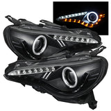Spyder Subaru BRZ 12-14 Projector Headlights CCFL Halo DRL LED Black PRO-YD-SUBRZ12-CCFL-BK